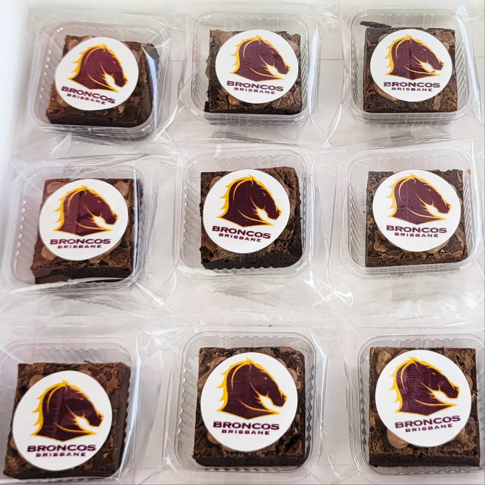 CORPORATE LOGO / EDIBLE PHOTO IMAGE BROWNIES